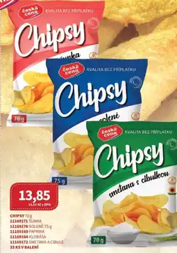 Kubík potraviny Chipsy nabídka