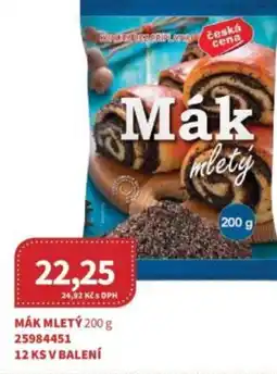 Kubík potraviny Mák mletỳ nabídka