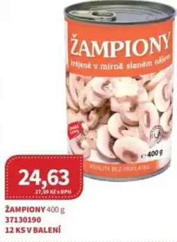 Kubík potraviny Žampiony nabídka