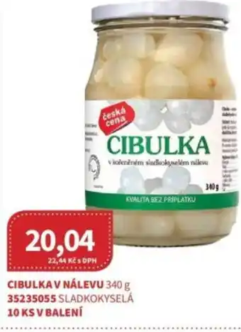 Kubík potraviny Cibulka v nálevu nabídka