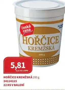 Kubík potraviny Hořčice kremžská nabídka