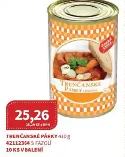 Kubík potraviny Trenčanské párky nabídka