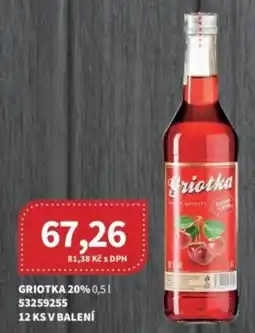 Kubík potraviny Griotka 20% nabídka