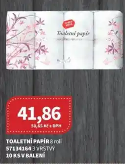 Kubík potraviny Toaletní papír nabídka