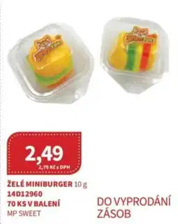 Kubík potraviny Žele miniburger nabídka