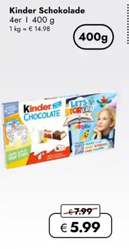 TRAVEL FREE Kinder Schokolade nabídka