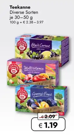 TRAVEL FREE Teekanne nabídka