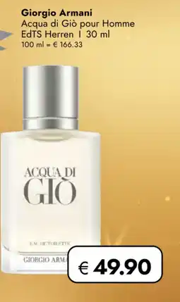TRAVEL FREE Giorgio Armani Acqua di Giò pour Homme EdTS Herren nabídka