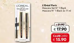 TRAVEL FREE L'Oréal Paris Mascara Set N° 1 Black Mascara N° 1 Black nabídka