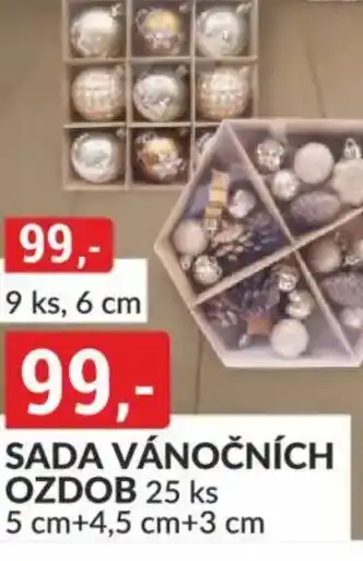 Sada vánočních ozdob