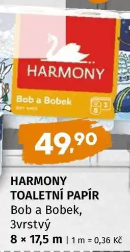 Terno Harmony toaletní papír nabídka