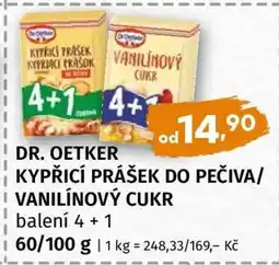 Terno DR. OETKER KYPŘICÍ PRÁŠEK DO PEČIVA/VANILÍNOVÝ CUKR nabídka