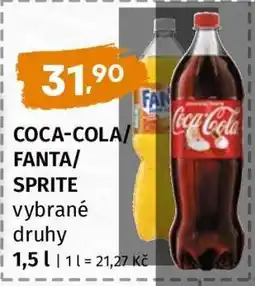 Terno Coca-Cola, Fanta, Sprite nabídka