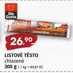 Terno Listové těsto nabídka