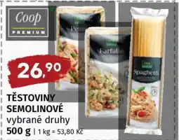 Terno Těstoviny semolinové nabídka