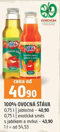 Terno 100% OVOCNÁ ŠŤÁVA nabídka