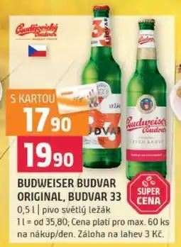 Terno Budweiser Budvar Original Budvar 33 nabídka