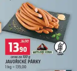 Terno Javořické párky nabídka