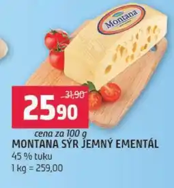 Terno MONTANA SÝR JEMNÝ EMENTÁL nabídka