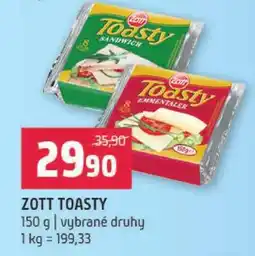 Terno Zott Toasty nabídka