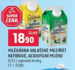 Terno MLÉKÁRNA VALAŠSKÉ MEZIŘÍČÍ KEFÍROVÉ, ACIDOFILNÍ MLÉKO nabídka