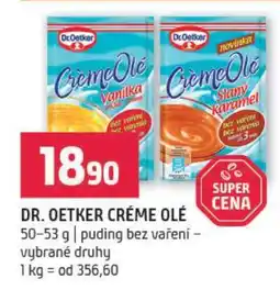 Terno Dr.Oetker Créme Olé nabídka