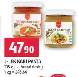 Terno J-LEK KARI PASTA nabídka