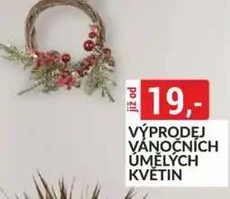 Baumax Výprodej vánočních úmělých květin nabídka