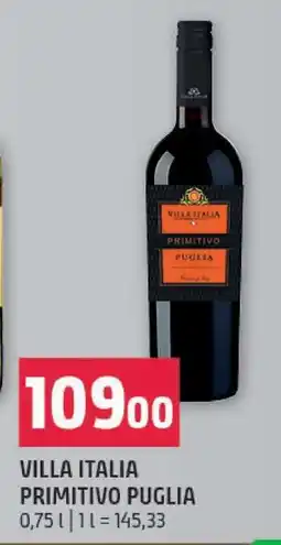 Terno VILLA ITALIA PRIMITIVO PUGLIA nabídka