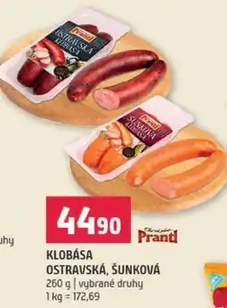 Terno KLOBÁSA OSTRAVSKÁ, ŠUNKOVÁ nabídka