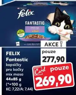Kaufland FELIX Fantastic kapsičky pro kočky mix masa nabídka