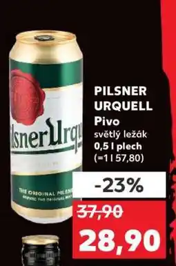 Kaufland PILSNER URQUELL Pivo světlý ležák 0,5 l plech nabídka