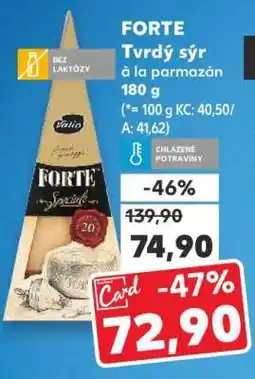 Kaufland FORTE Tvrdý sýr à la parmazán 180 g nabídka