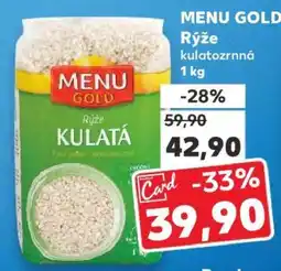 Kaufland MENU GOLD Rýže kulatozrnná 1 kg nabídka