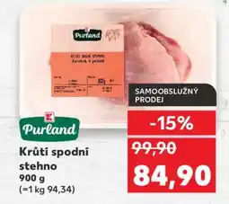 Kaufland Purland Krůtí spodní stehno nabídka