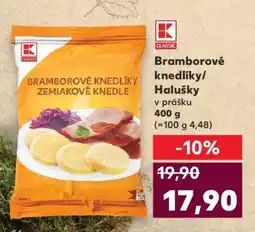 Kaufland Bramborové knedlíky/halušky v prášku nabídka