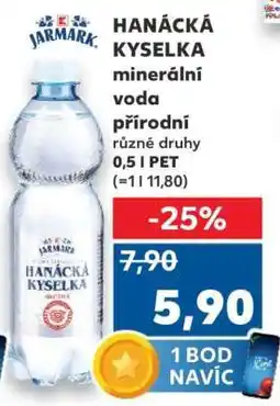 Kaufland HANÁCKÁ KYSELKA Minerální voda nabídka
