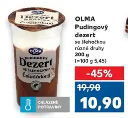 Kaufland Olma Pudingový dezert se šlehačkou nabídka