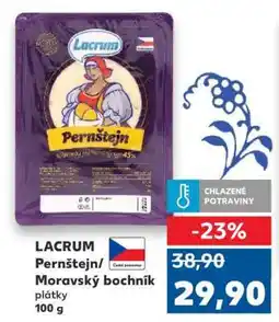 Kaufland LACRUM Pernštejn/Moravský bochník plátky 100 g nabídka