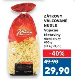 Kaufland ZÁTKOVY VÁLCOVANÉ NUDLE nabídka