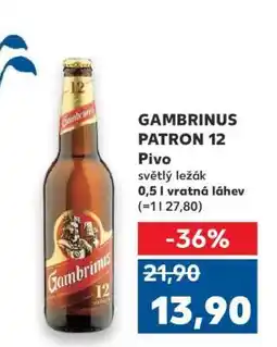 Kaufland Gambrinus Patron 12 nabídka