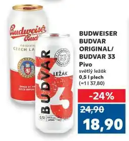 Kaufland Budweiser Budvar Original Budvar 33 nabídka
