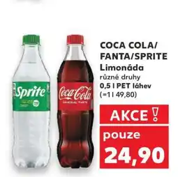 Kaufland Coca-Cola, Fanta, Sprite nabídka