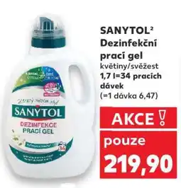 Kaufland SANYTOL Dezinfekční prací gel nabídka