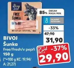 Kaufland BIVOJ Šunka nabídka