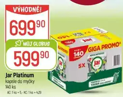 Globus Jar Platinum kapsle do myčky 140 ks nabídka