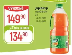 Globus Jupí sirup různé druhy nabídka