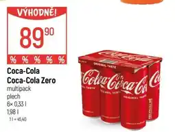 Globus Coca-Cola Coca-Cola Zero multipack nabídka