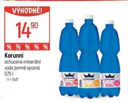 Globus Korunní ochucená minerální voda jemně sycená nabídka