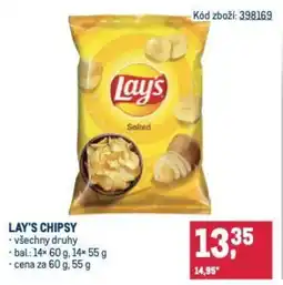 Makro Lay's chipsy nabídka
